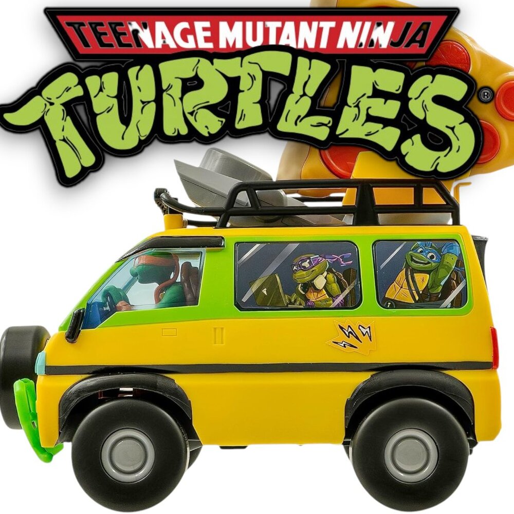 NEW TMNT RC Car Van Remote Control Teenage Mutant Ninja Turtles Toy Pizza Blaste
